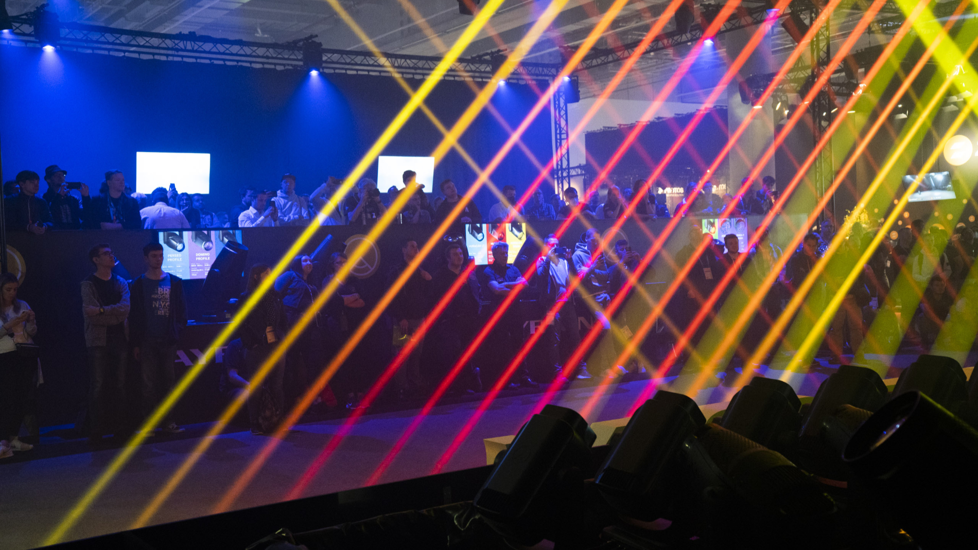 Light and laser show at Prolight + Sound
