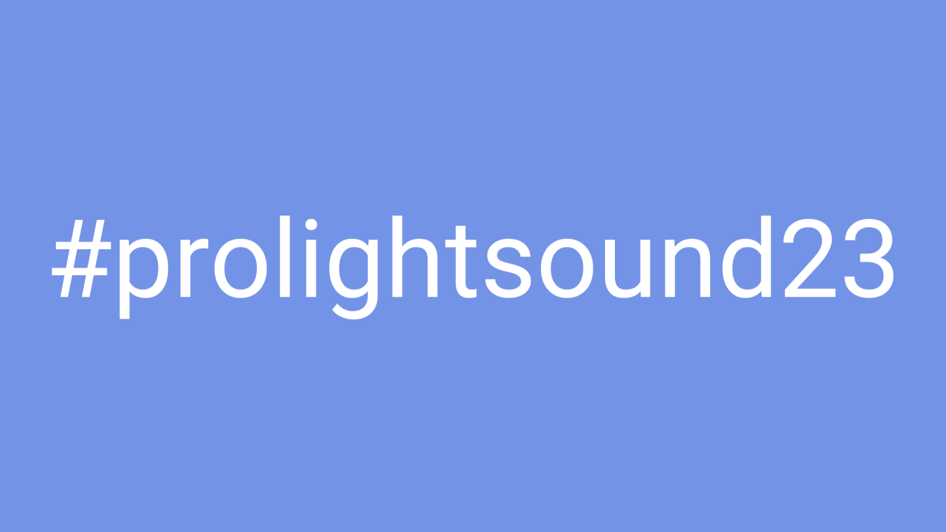 Logo #prolightsound23