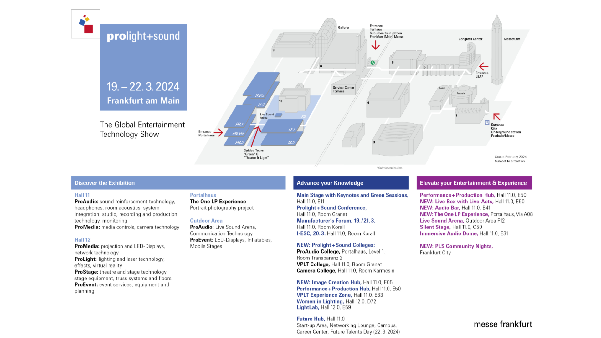 Prolight + Sound Ground plan 2024