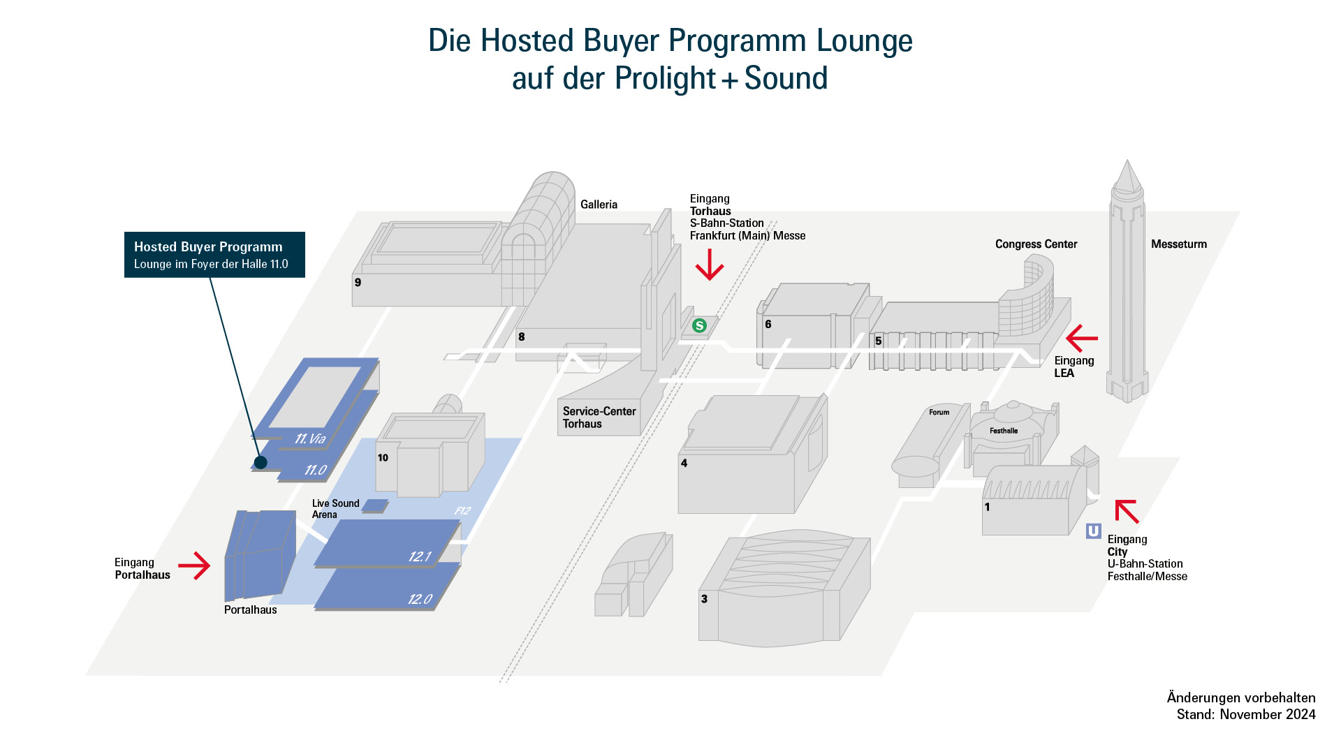 Geländeplan Messe Frankfurt Business Club