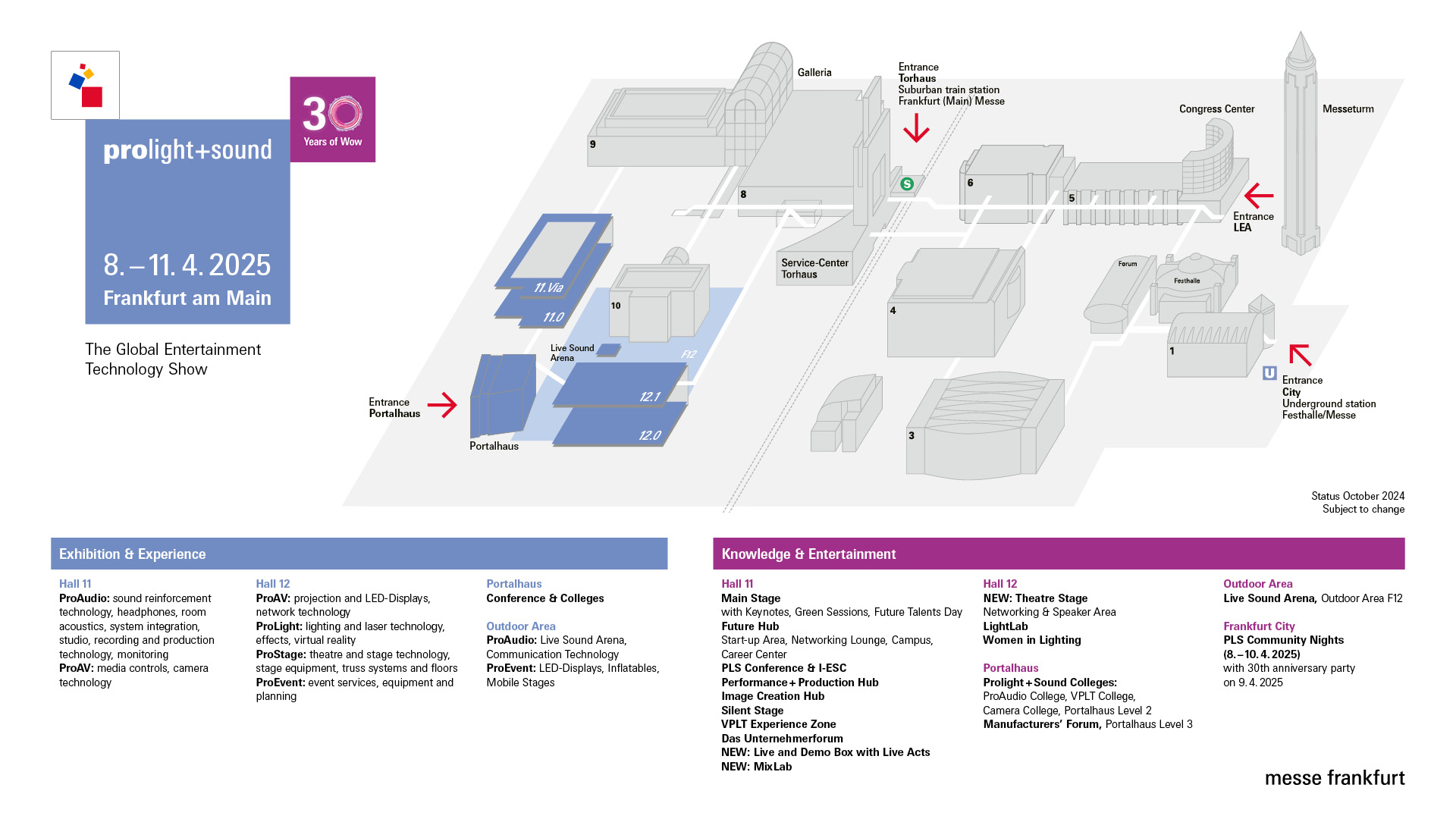 Prolight + Sound Ground plan 2025