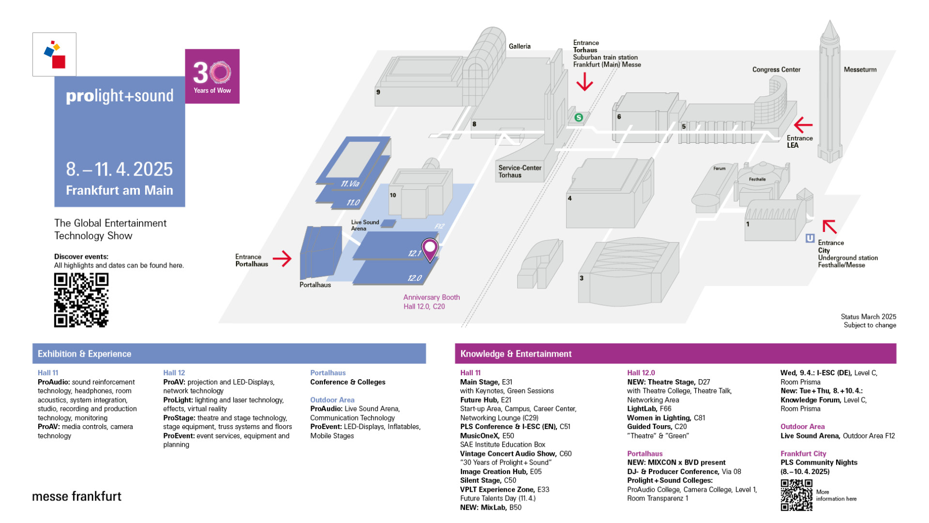 Prolight + Sound Ground plan 2025