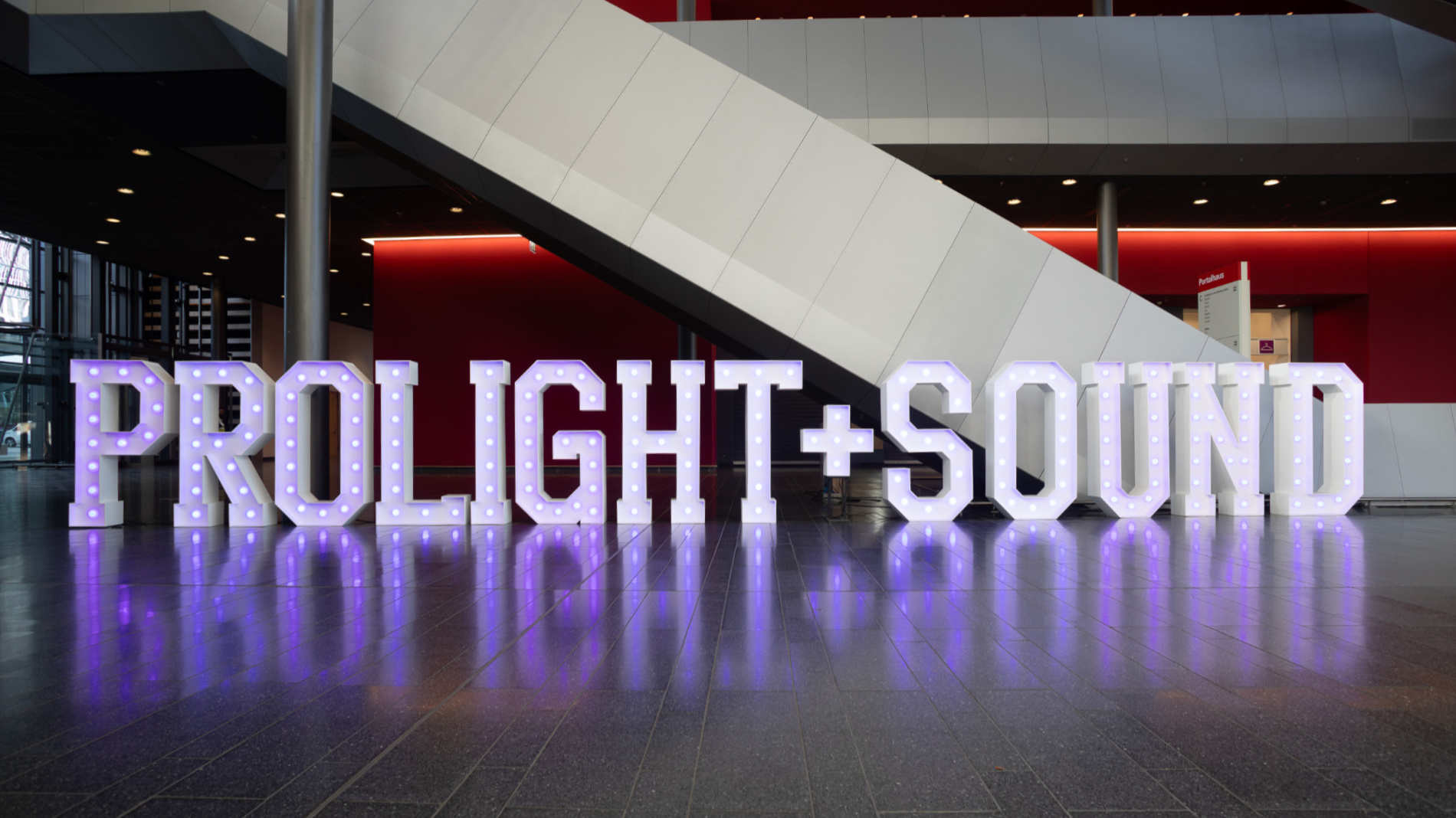Fair hall of Prolight + Sound